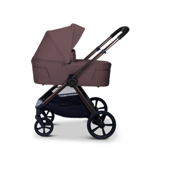 MOON STYLO Kinderwagen in Tonka mit Babywanne, Seitenansicht